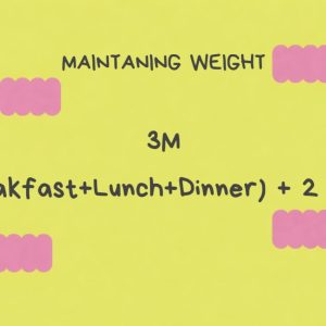 MAINTANING WEIGHT